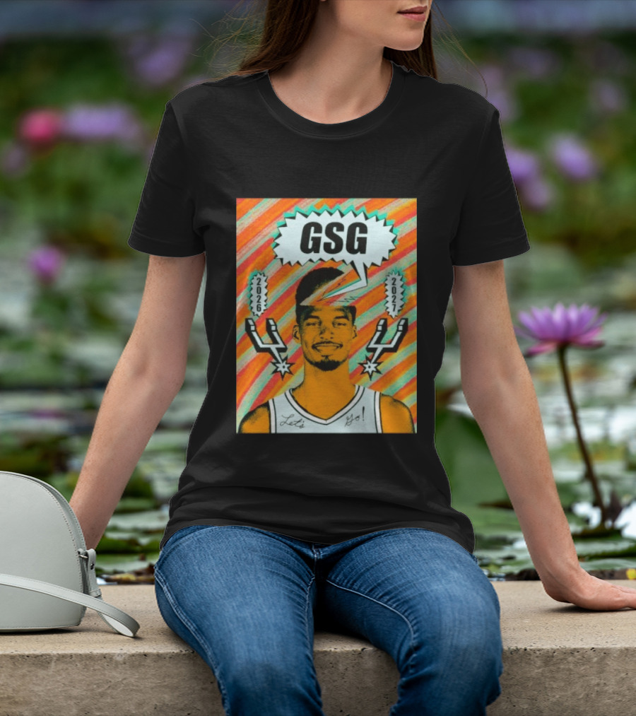 Victor Wembanyama GSG San Antonio Spurs 2026 2027 Let's Go T-Shirt
