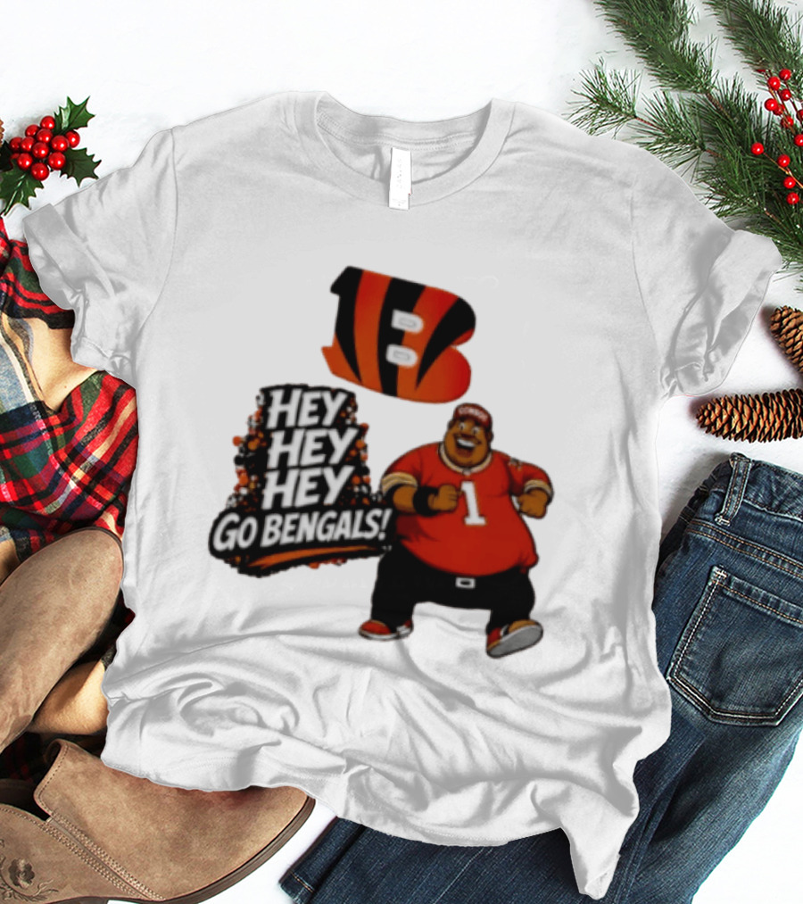 Ja Marr Chase Fat Albert Cincinnati Bengals Hey Hey Hey Go Bengals T-Shirt