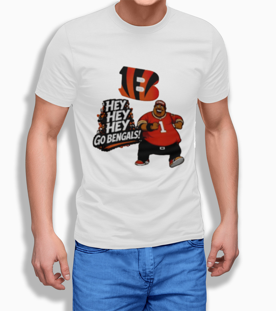 Ja Marr Chase Fat Albert Cincinnati Bengals Hey Hey Hey Go Bengals T-Shirt