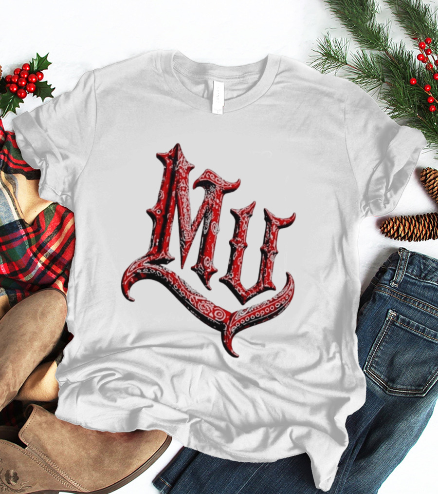MU XXX Red Bandana Pattern Marinated Urbans T-Shirt