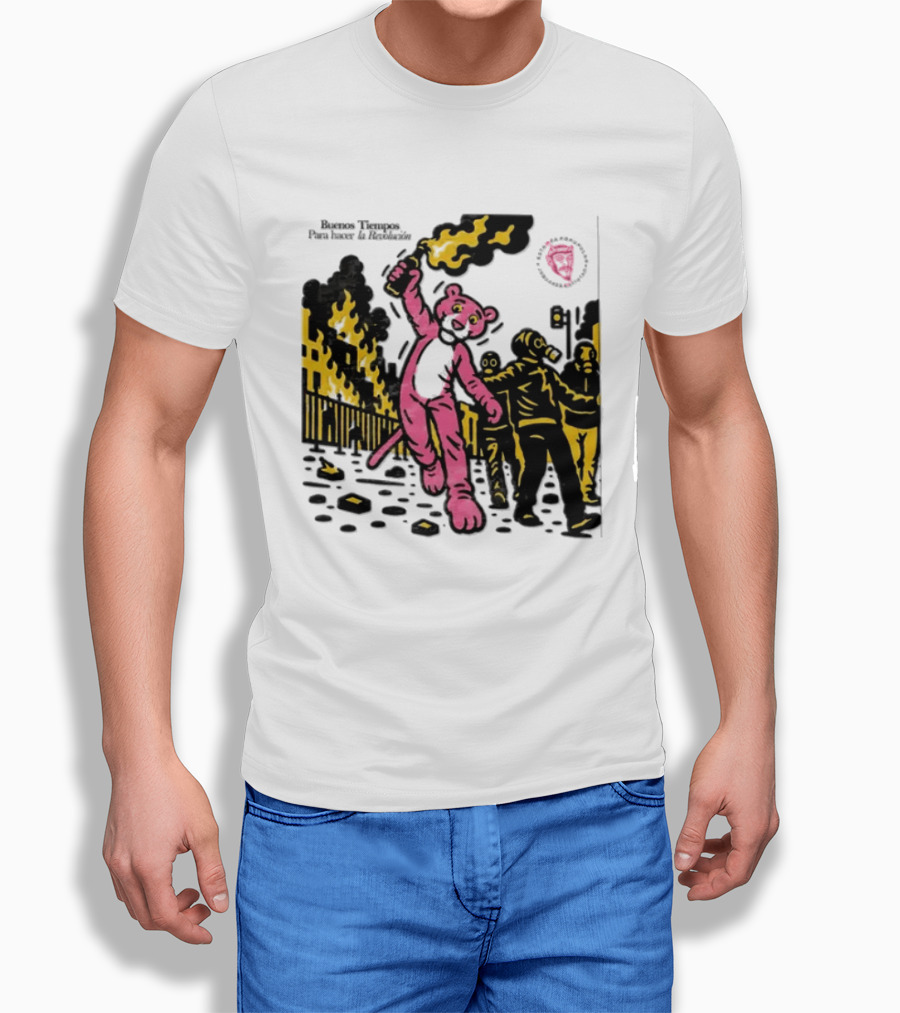 Pink Panther Buenos Tiempos Para Hacer La Revolución Riot Protest T-Shirt
