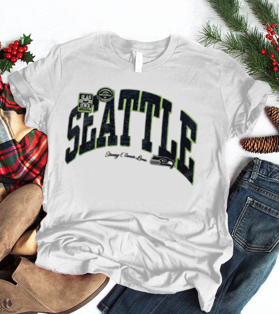 Seattle Seahawks 12 As One Stoney Clover Lane NFL Team Collaboration T-Shirt