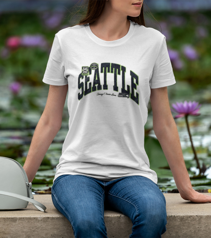 Seattle Seahawks 12 As One Stoney Clover Lane NFL Team Collaboration T-Shirt