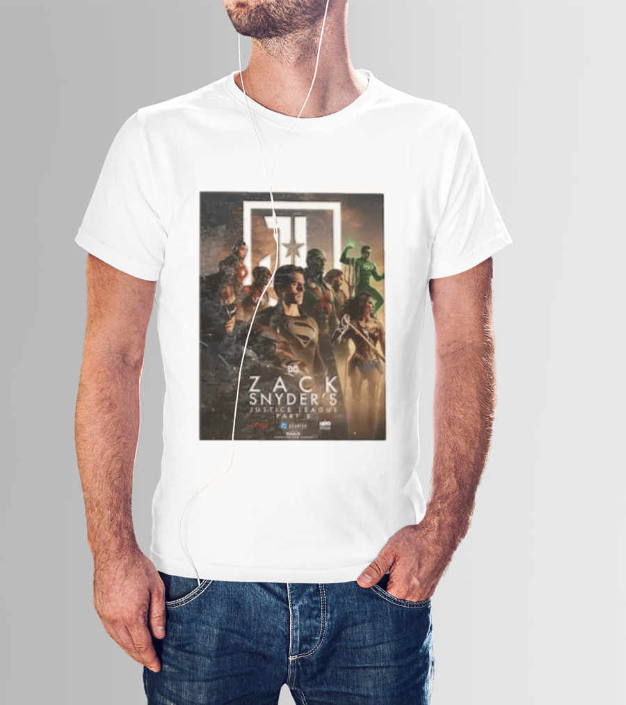 Zack Snyder's Justice League Part 2 DC Superheroes Movie Featuring Hero Lineup T-Shirt