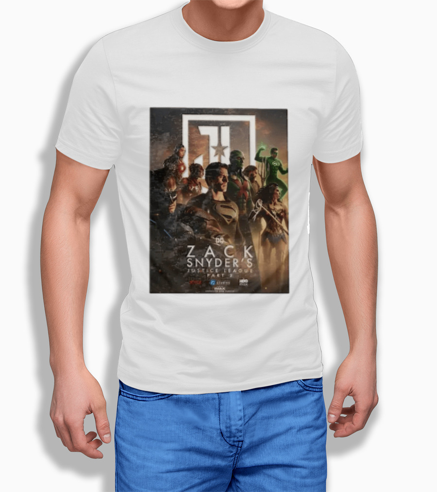 Zack Snyder's Justice League Part 2 DC Superheroes Movie Featuring Hero Lineup T-Shirt