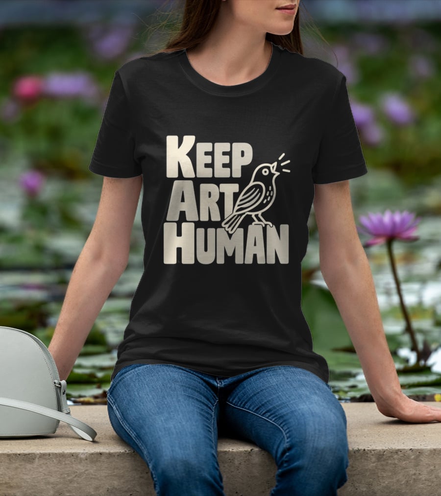Keep Art Human Bird T-Shirt