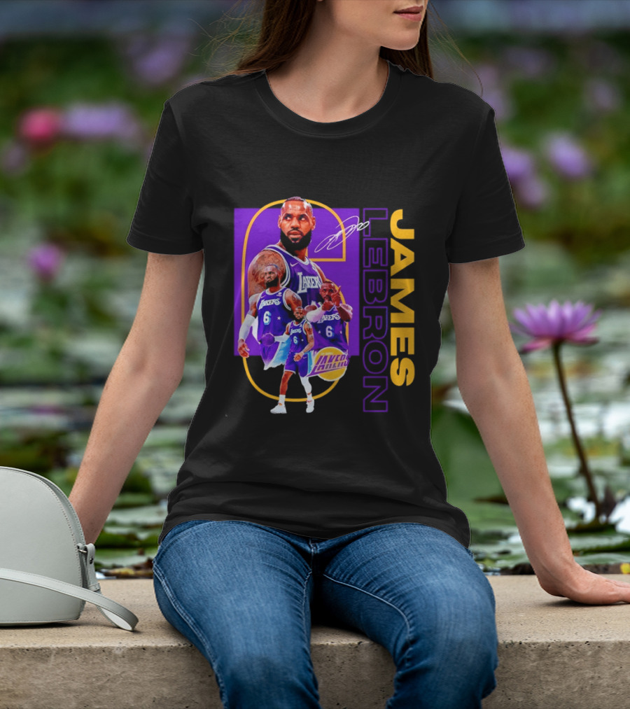 LeBron James Los Angeles Lakers 6 NBA Basketball T-Shirt