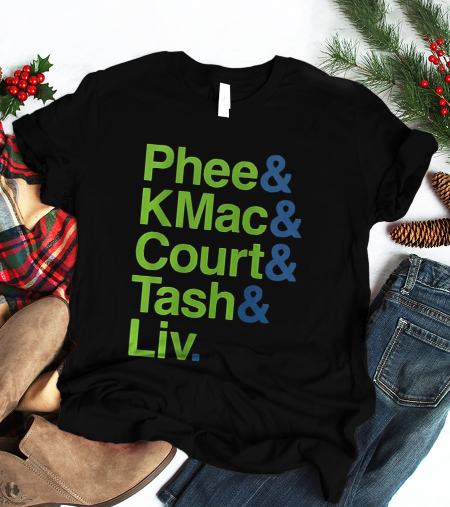 Minnesota Lynx Phee KMac Court Tash Liv Basketball 2026 T-Shirt