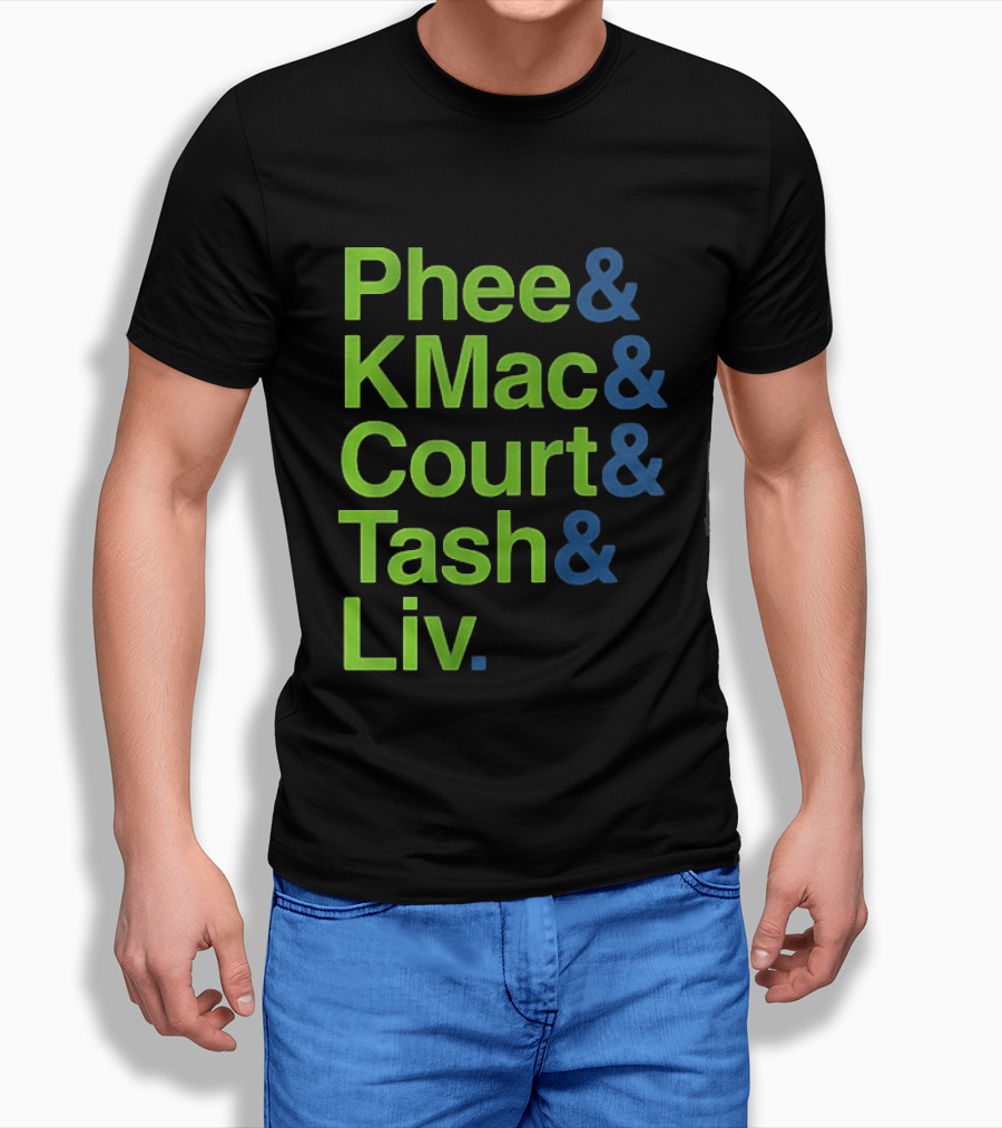 Minnesota Lynx Phee KMac Court Tash Liv Basketball 2026 T-Shirt