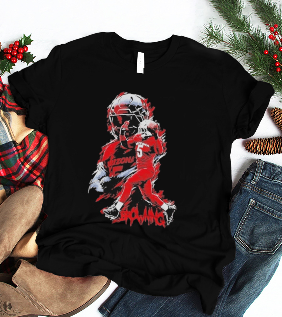 Arizona Wildcats NCAA Football Giovanni Richardson 5 Browning T-Shirt