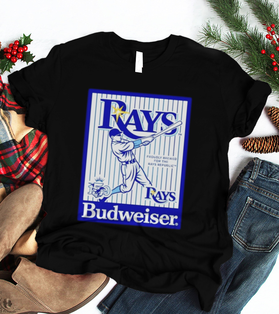 Rays Budweiser Proudly Brewed For The Rays Republic 150 Baseball Celebration T-Shirt