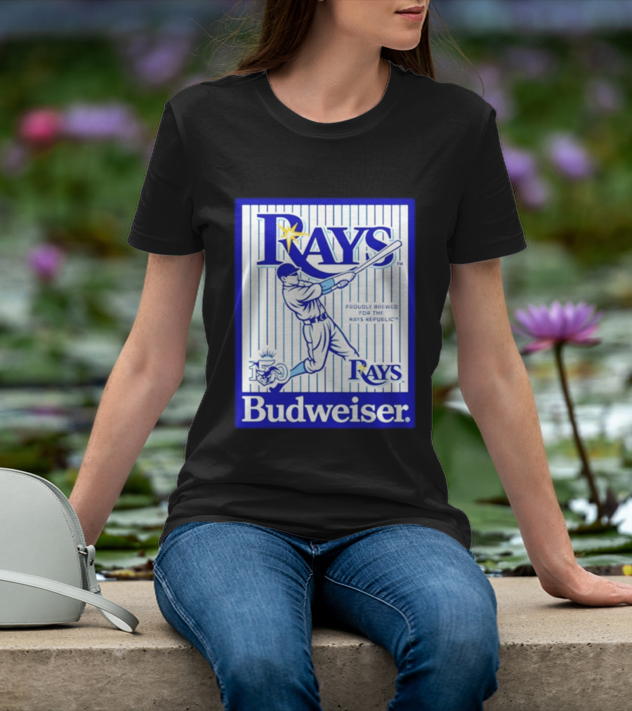 Rays Budweiser Proudly Brewed For The Rays Republic 150 Baseball Celebration T-Shirt