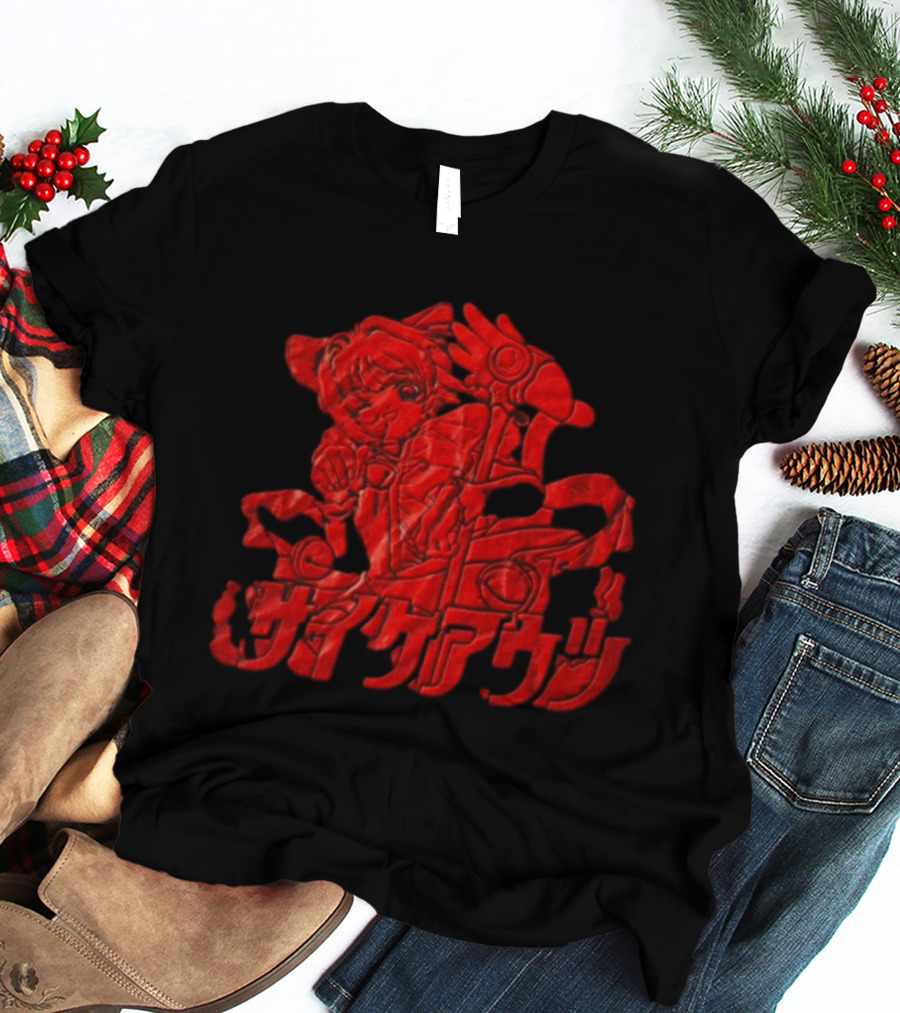 Sakura Kinomoto Cardcaptor Sakura Anime Girl Red Japanese T-Shirt