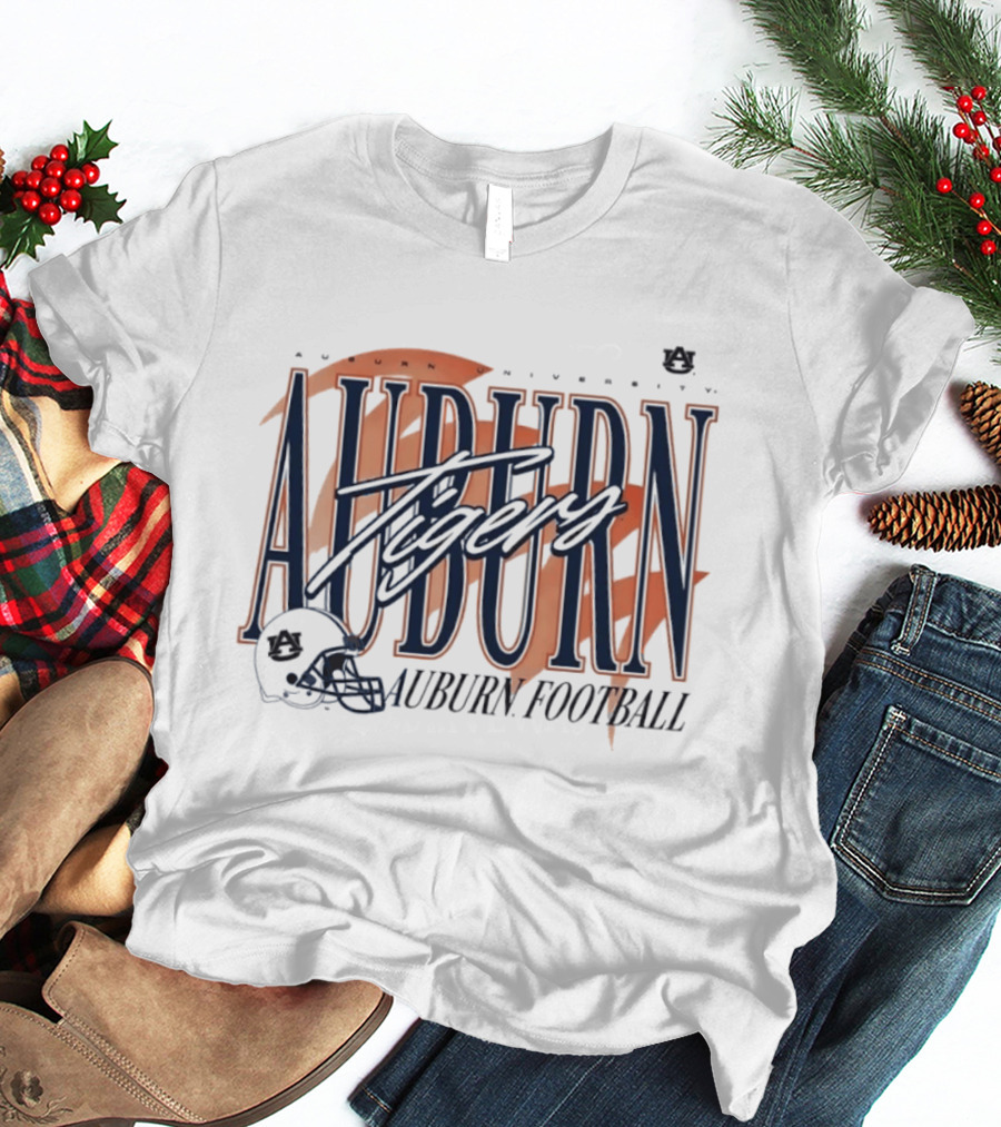 Auburn University Tigers Football Helmet T-Shirt