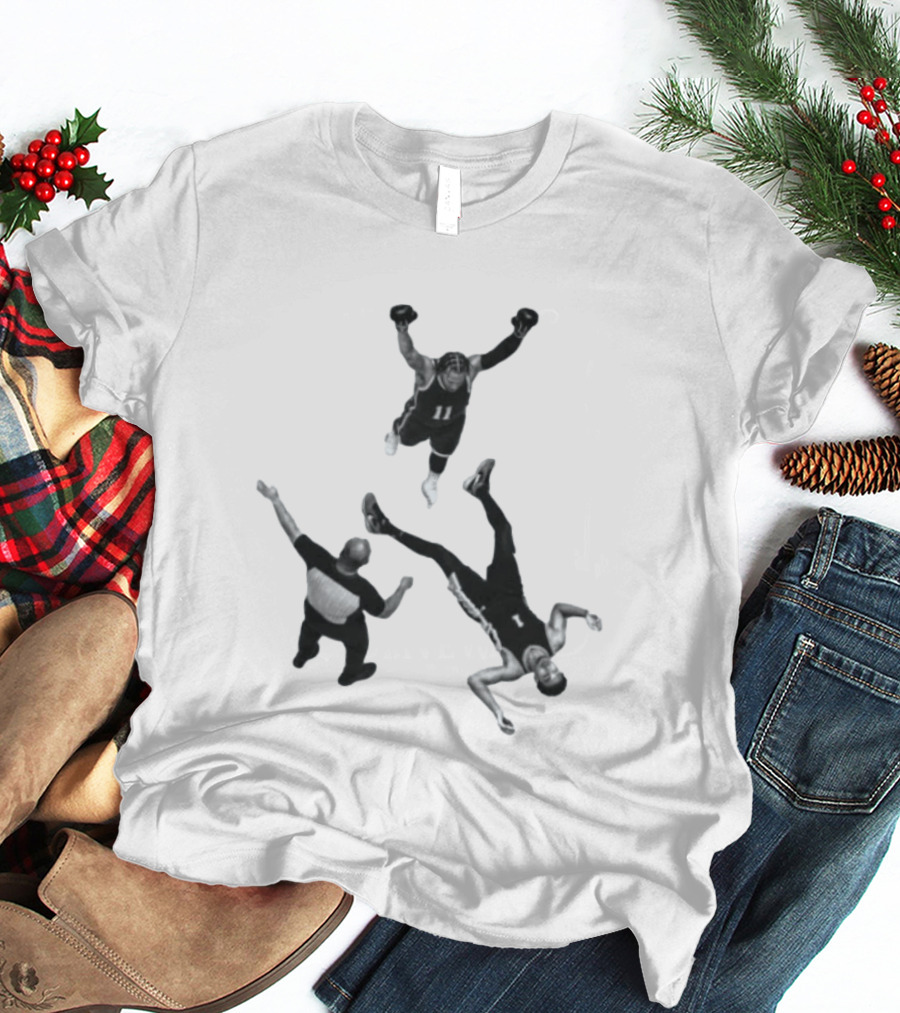 Jalen Brunson Victor Wembanyama Basketball Matchup Dynamic Play Highlight T-Shirt
