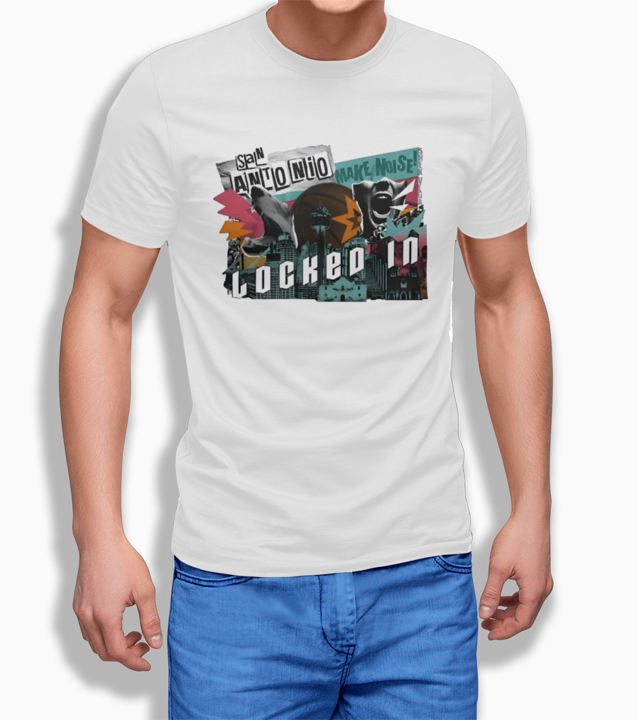 San Antonio Spurs Locked In Make Noise Basketball T-Shirt
