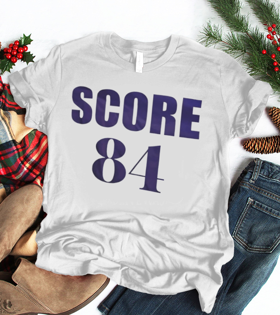 SCORE 84 Sports Jersey Athletic Number T-Shirt