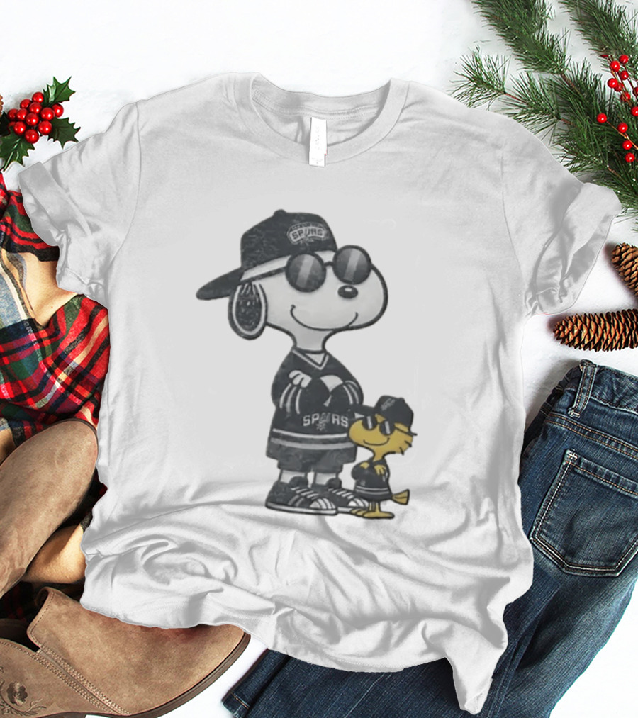 Snoopy Woodstock San Antonio Spurs NBA Fans T-Shirt