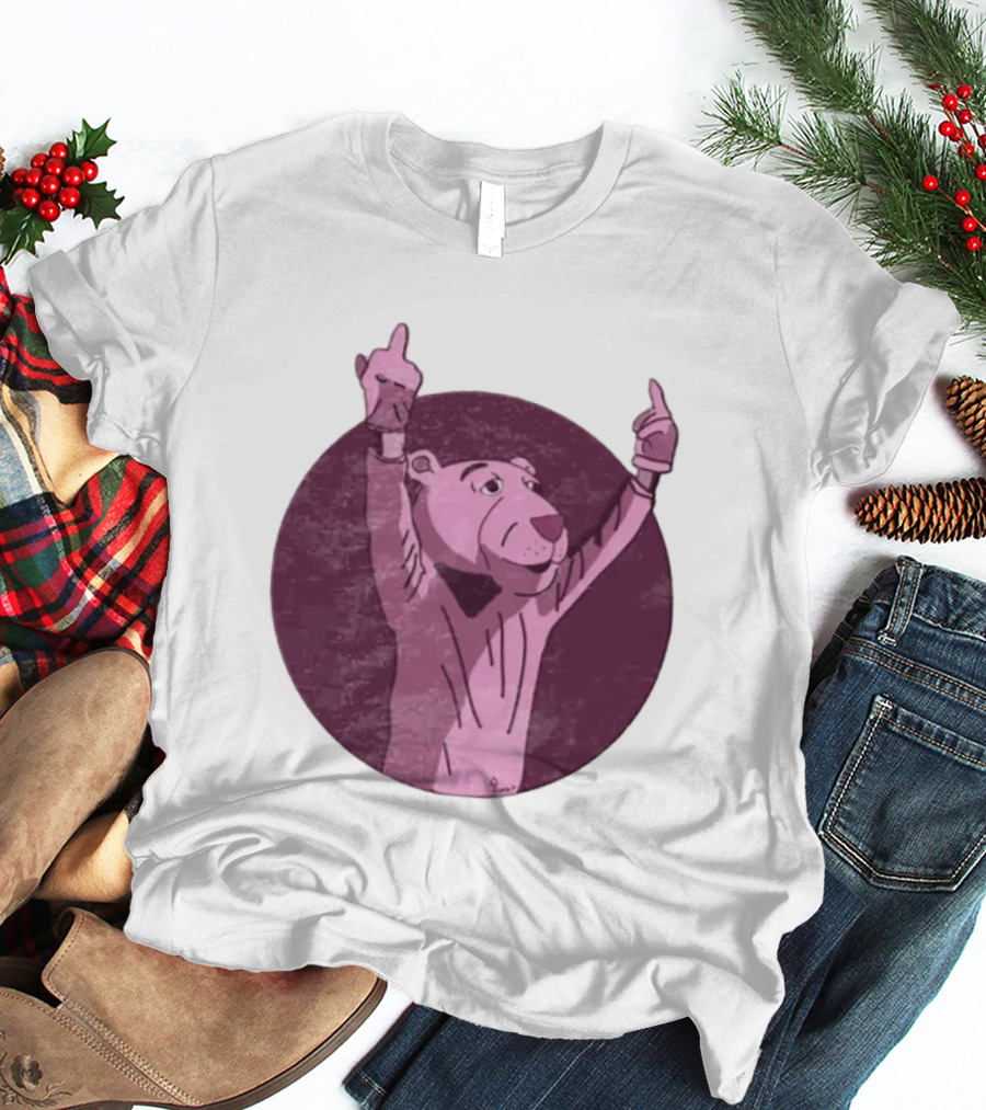 The Pink Panther Middle Finger By Lluvia T-Shirt