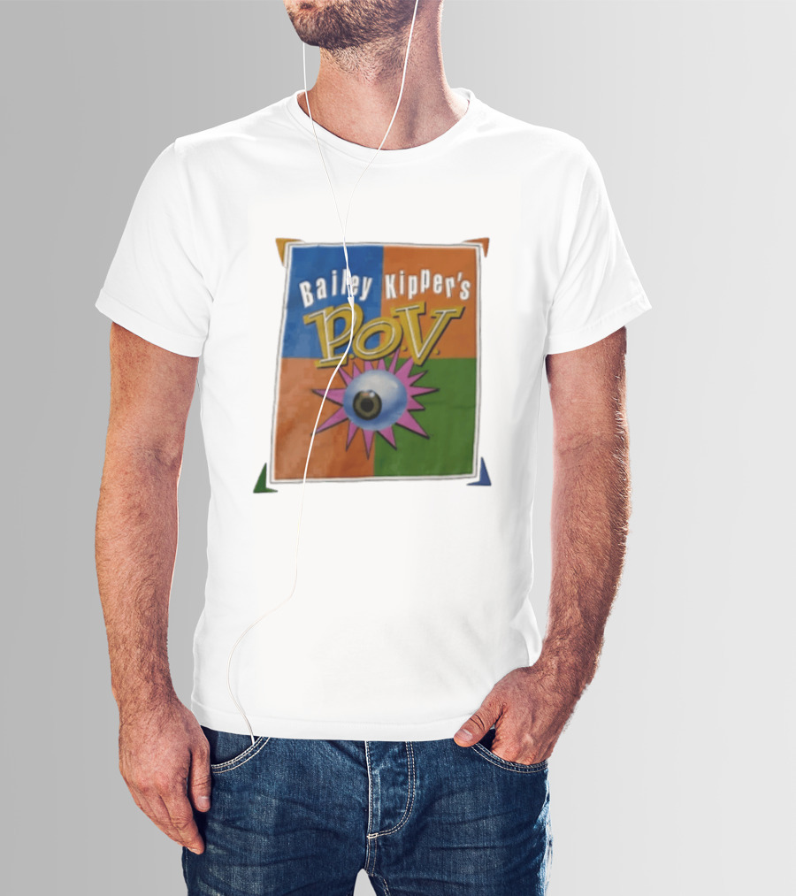 Bailey Kipper's POV Eyeball Pink Spikes Colorful T-Shirt