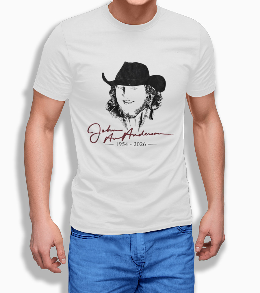 John Anderson 1954 2026 Memorial Cowboy Hat T-Shirt