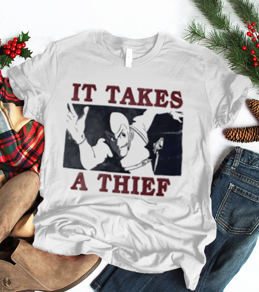Lupin The Third It Takes A Thief Anime Man Reaching Out Gun T-Shirt