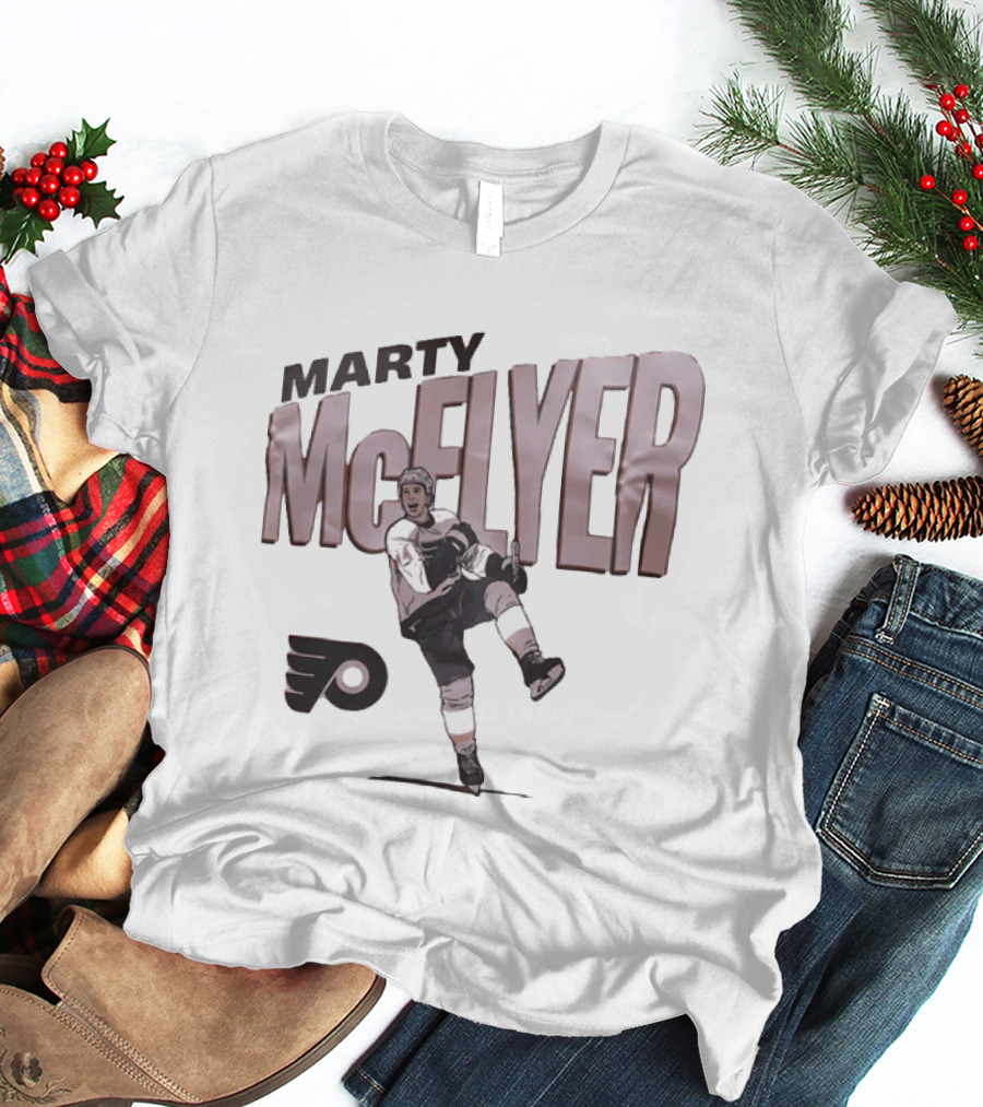 Marty McFlyer Philadelphia Flyers Hockey Fusion T-Shirt