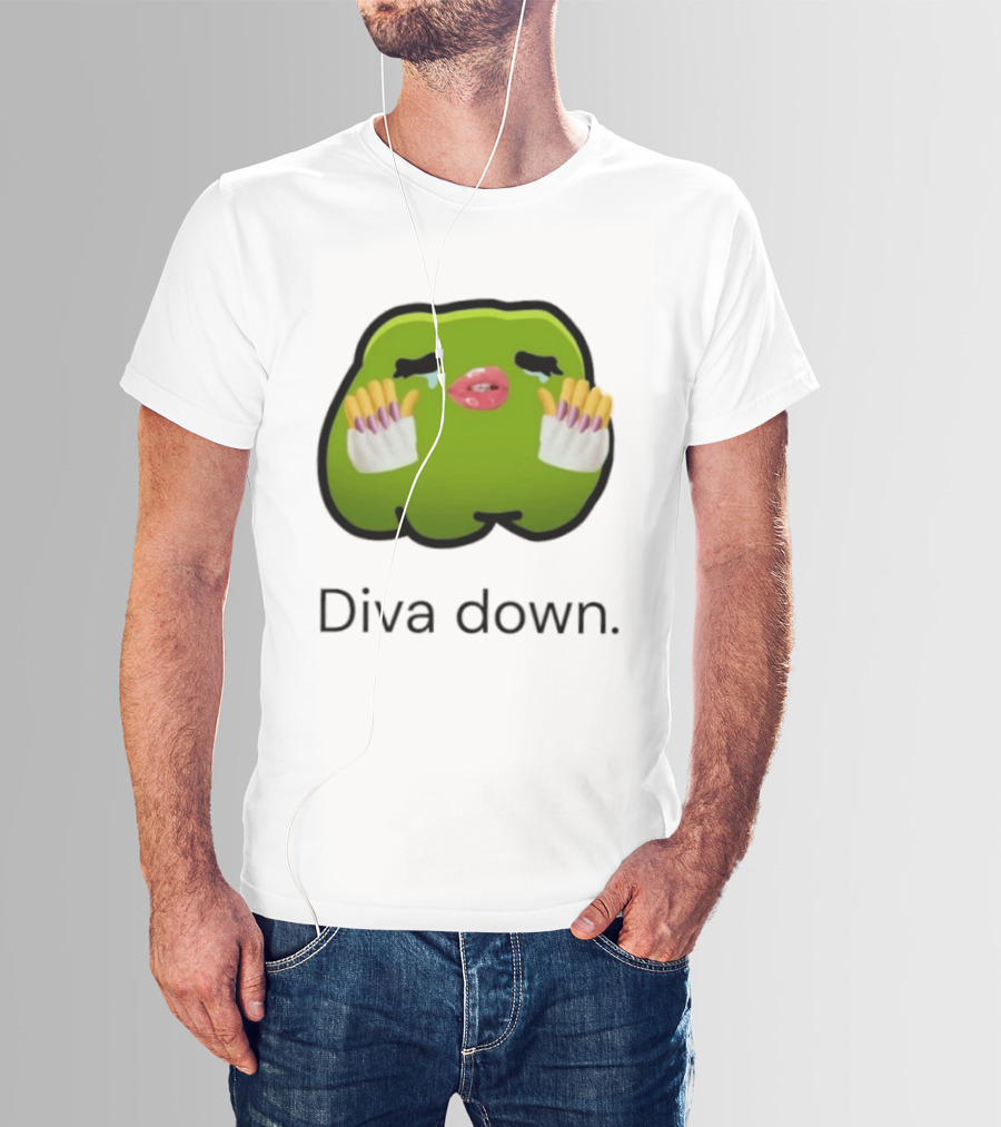 Diva Down Green Blob Meme I Have 1 Rule Tell Me Before I Find Out T-Shirt