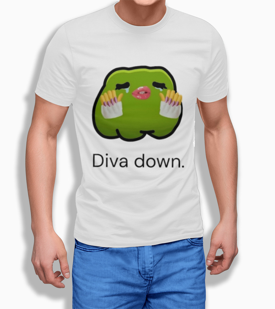Diva Down Green Blob Meme I Have 1 Rule Tell Me Before I Find Out T-Shirt
