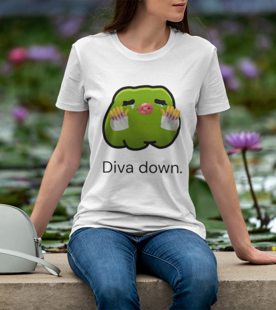 Diva Down Green Blob Meme I Have 1 Rule Tell Me Before I Find Out T-Shirt