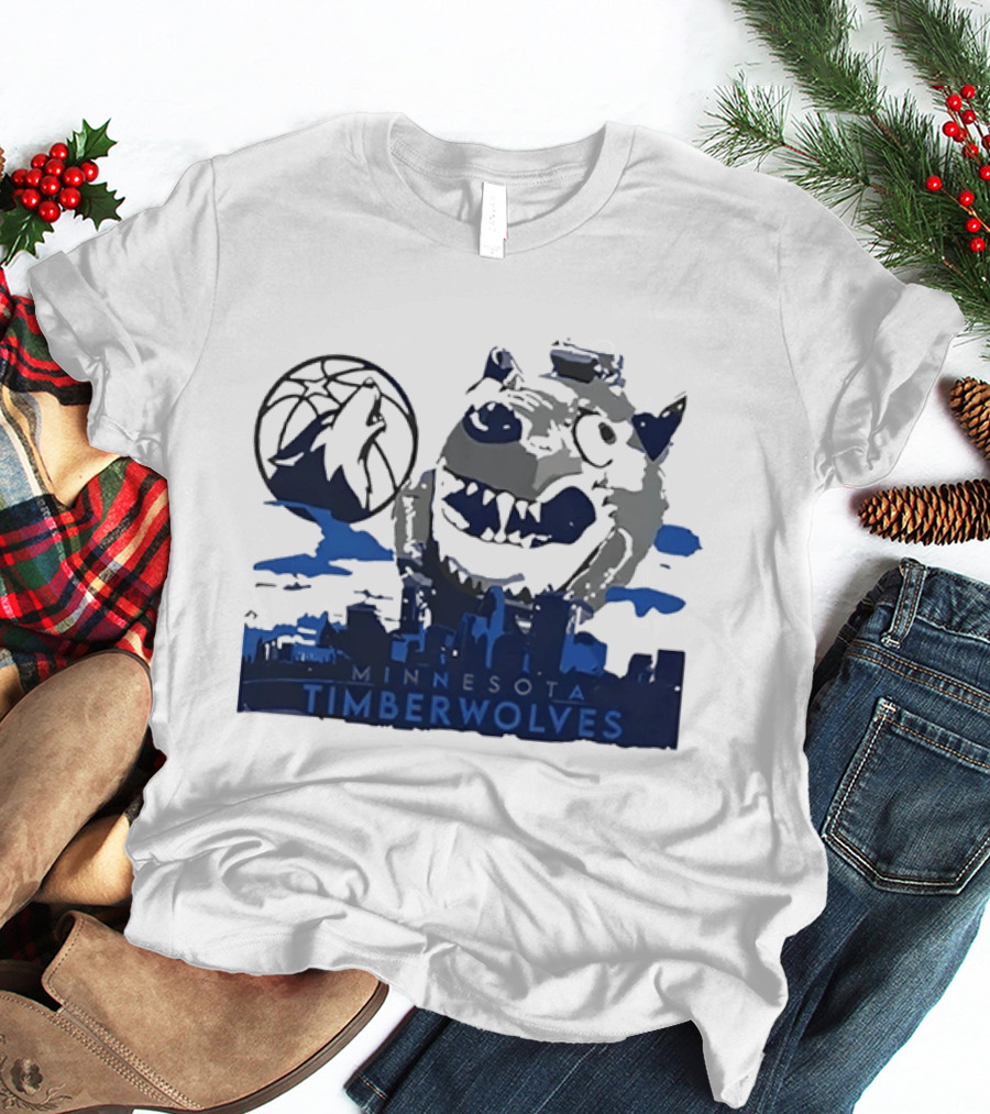 Minnesota Timberwolves Basketball Skyline NBA Fan T-Shirt