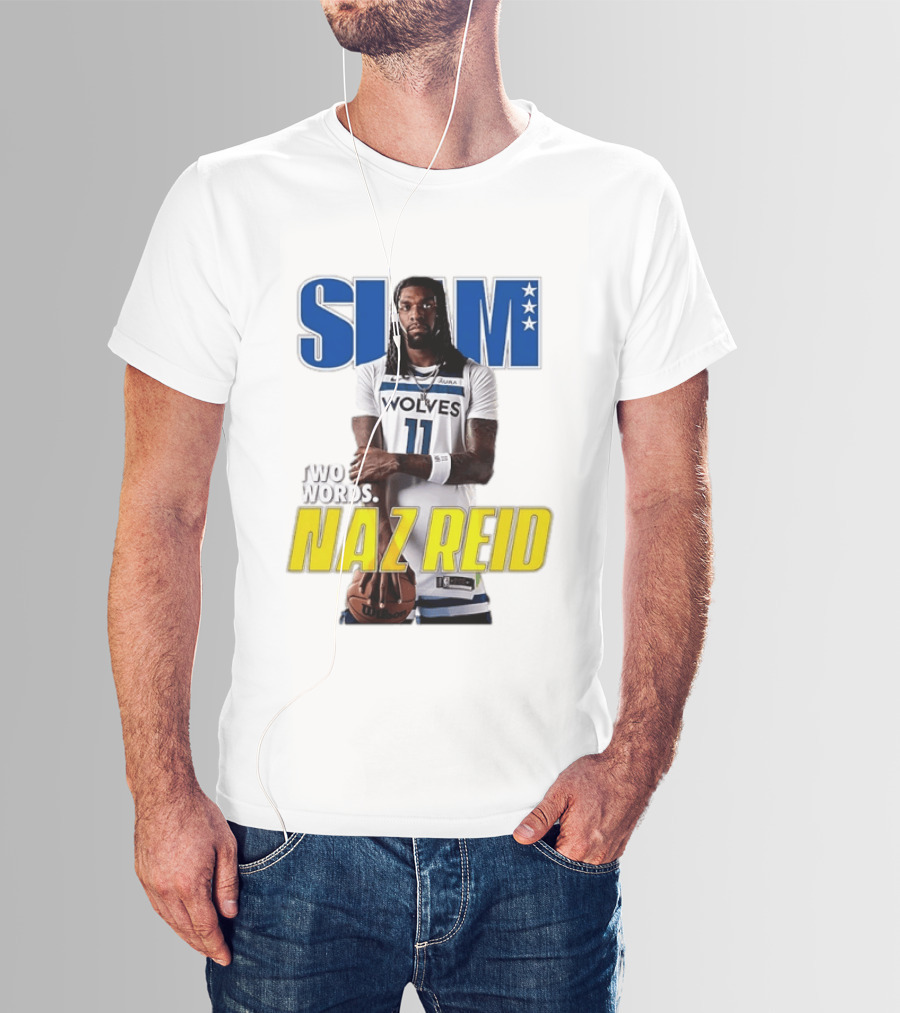 Slam Magazine Naz Reid Wolves Two Words Minnesota Basketball Cover T-Shirt