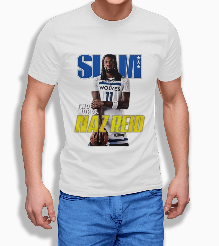 Slam Magazine Naz Reid Wolves Two Words Minnesota Basketball Cover T-Shirt