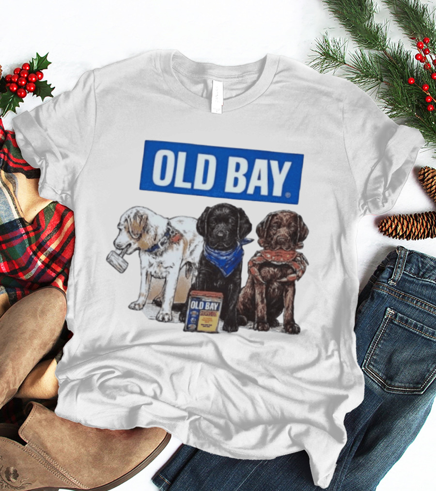 Old Bay Seasoning Labrador Puppies Trio T-Shirt