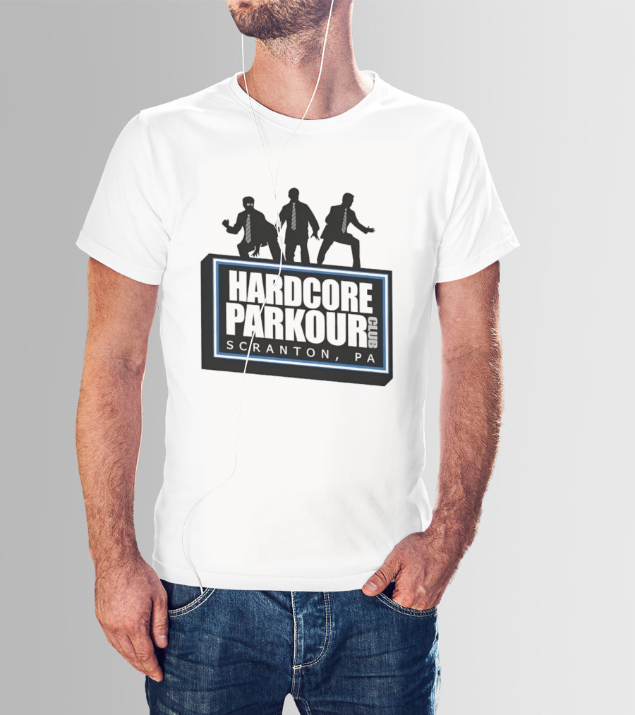 Hardcore Parkour Club Scranton PA The Office T-Shirt