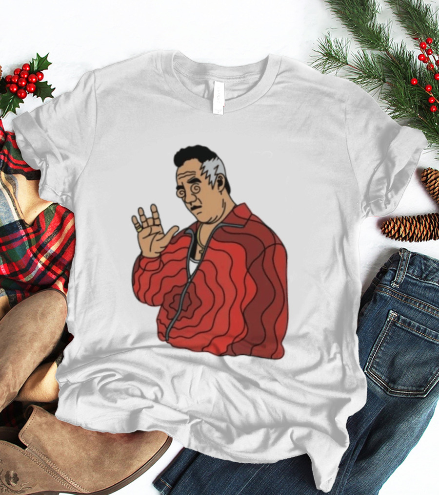 Paulie Gualtieri The Sopranos Red Swirl Pattern Jacket T-Shirt