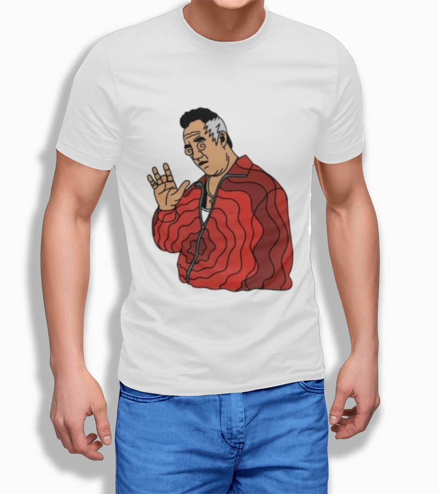 Paulie Gualtieri The Sopranos Red Swirl Pattern Jacket T-Shirt