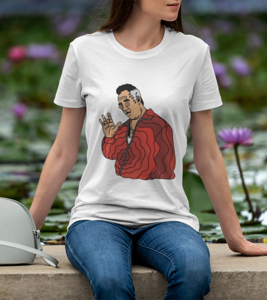 Paulie Gualtieri The Sopranos Red Swirl Pattern Jacket T-Shirt
