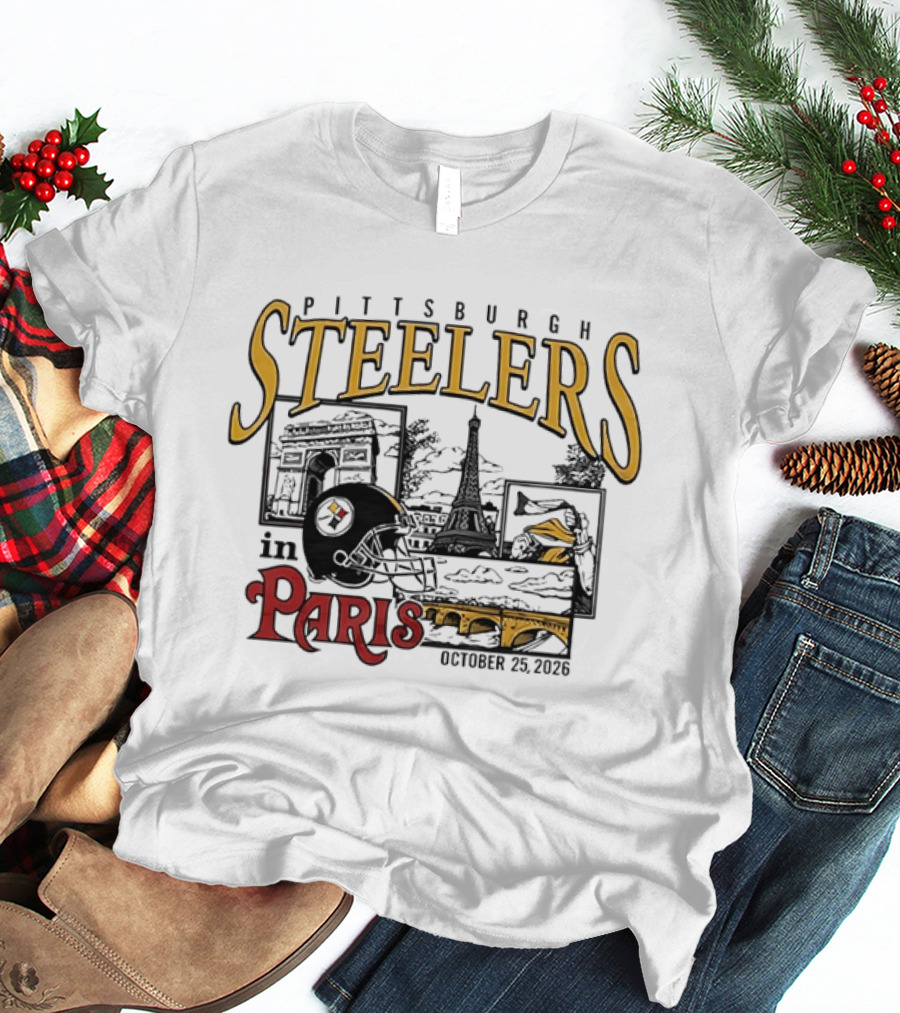 Pittsburgh Steelers In Paris October 25 2026 T-Shirt