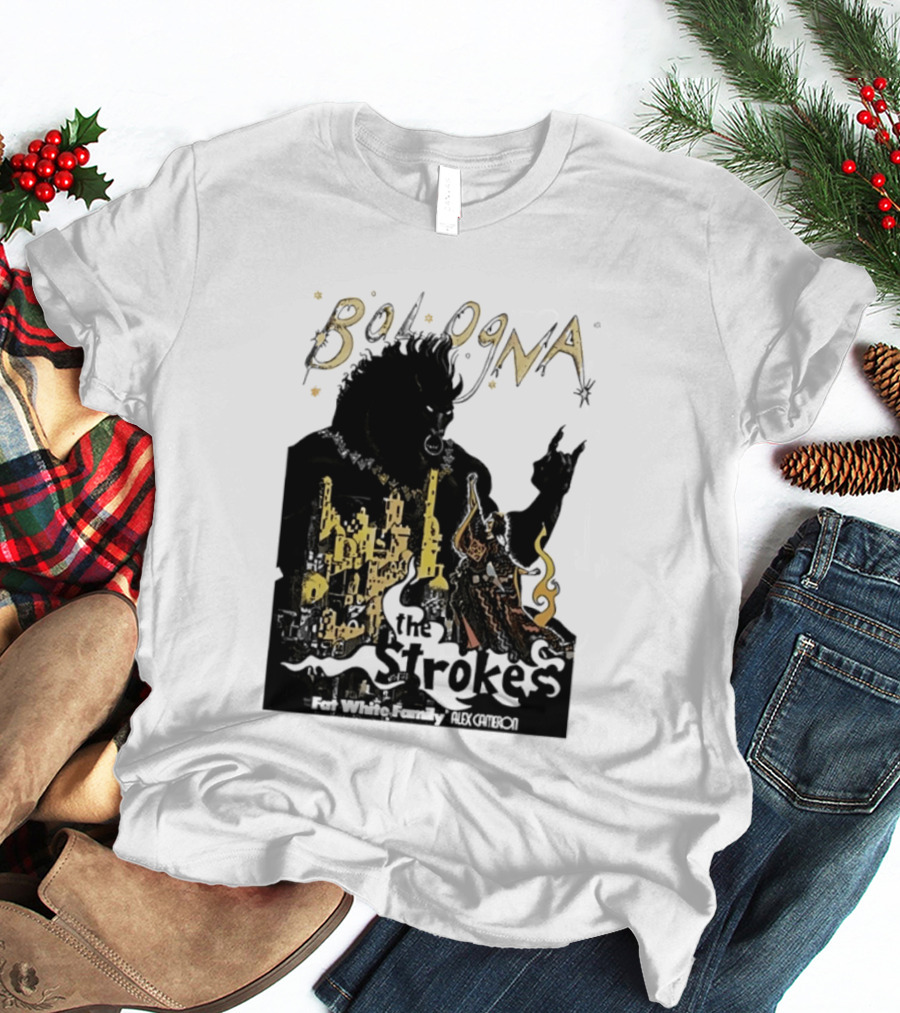 Bologna Concert The Strokes Fat White Family Alex Cameron Unipol Arena T-Shirt