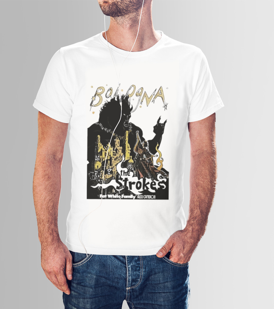 Bologna Concert The Strokes Fat White Family Alex Cameron Unipol Arena T-Shirt