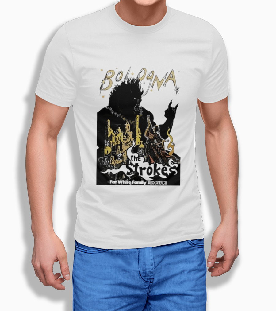 Bologna Concert The Strokes Fat White Family Alex Cameron Unipol Arena T-Shirt