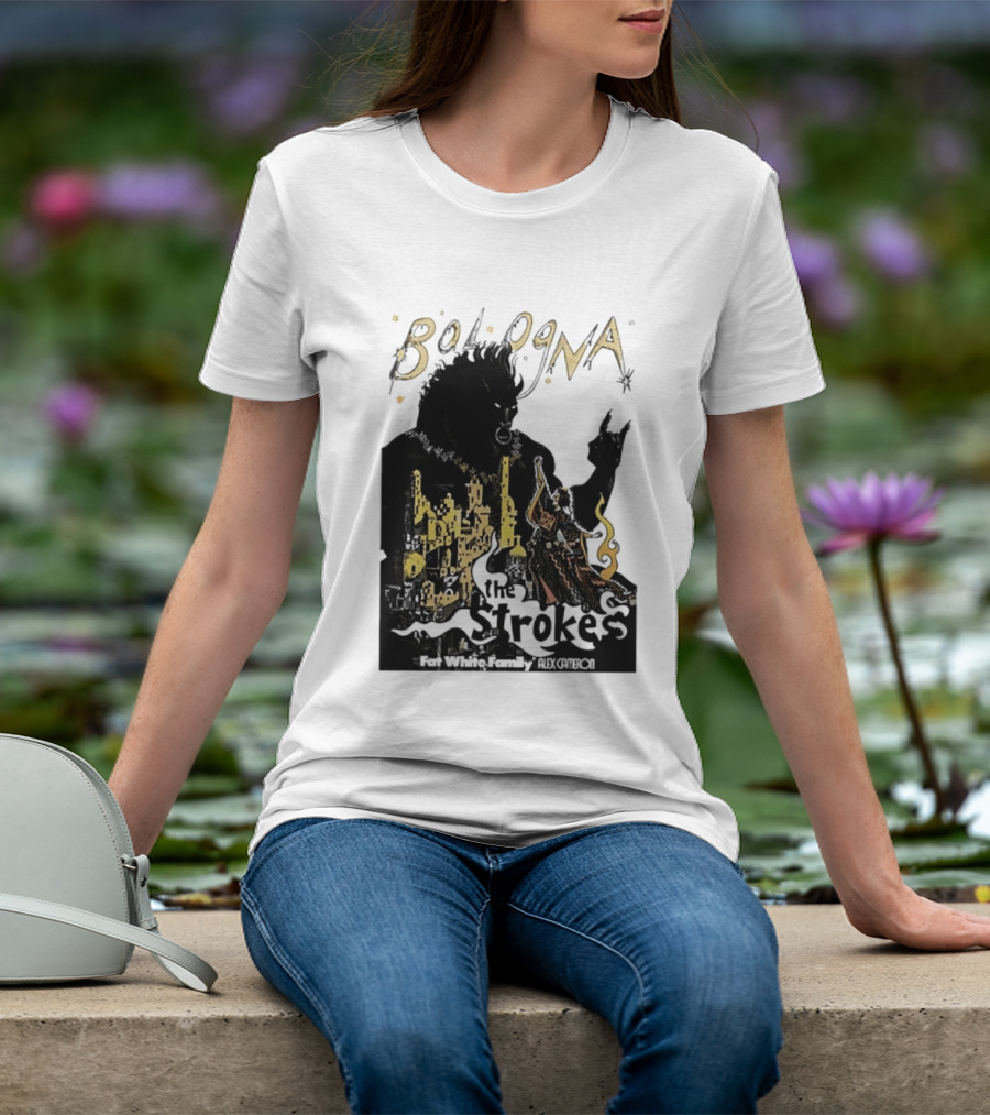 Bologna Concert The Strokes Fat White Family Alex Cameron Unipol Arena T-Shirt
