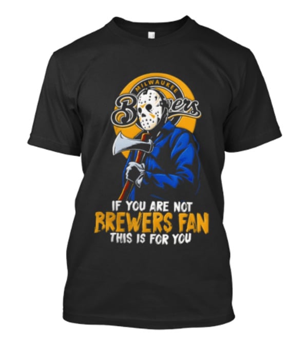 Jason Voorhees Milwaukee Brewers Fan Horror Mashup T-Shirt
