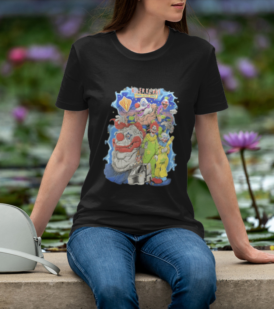 Killer Klowns From Outer Space Scary Clowns Ice Cream Truck T-Shirt