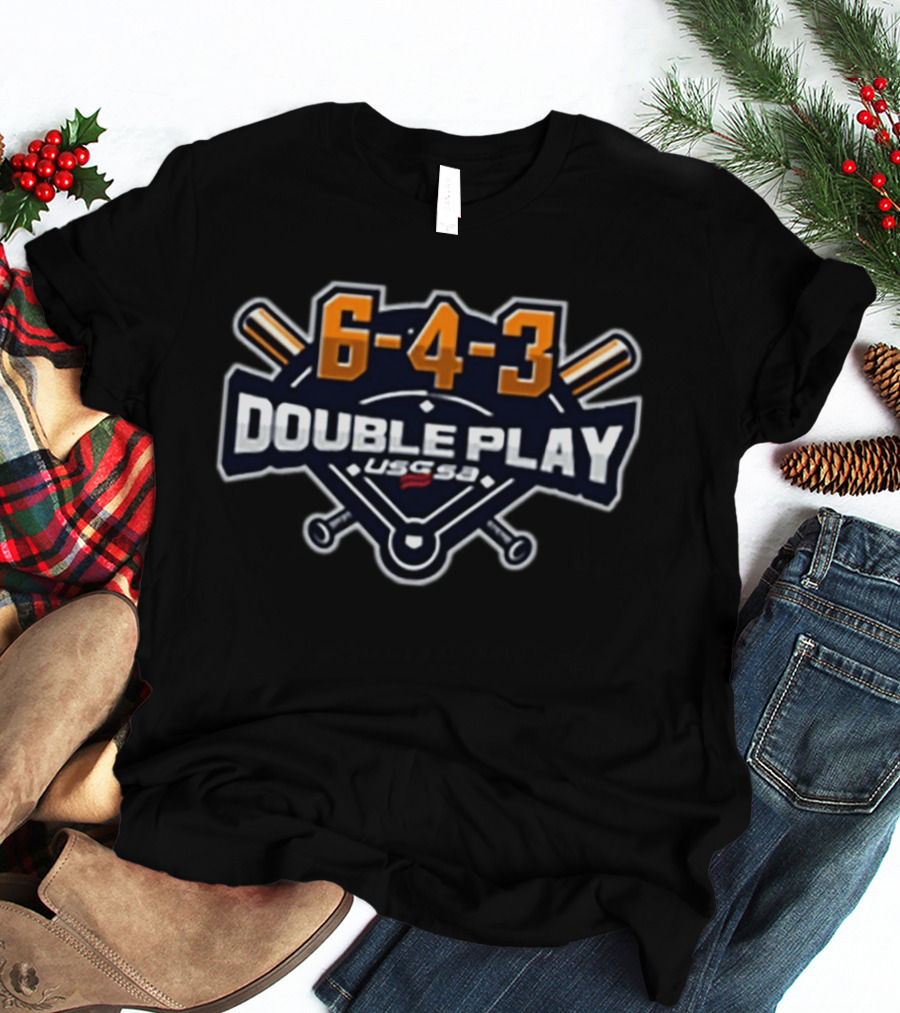 USSSA 6 4 3 Double Play Baseball Tournament T-Shirt