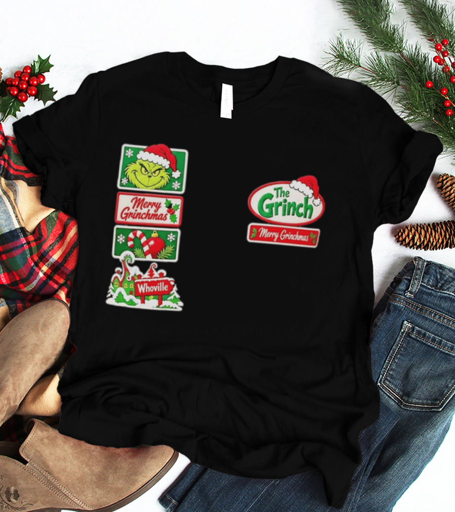 The Grinch Merry Grinchmas Whoville Holiday Christmas T-Shirt