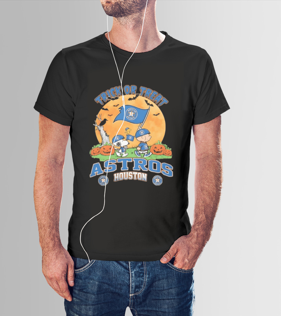 Trick Or Treat Peanuts Houston Astros Halloween T-Shirt