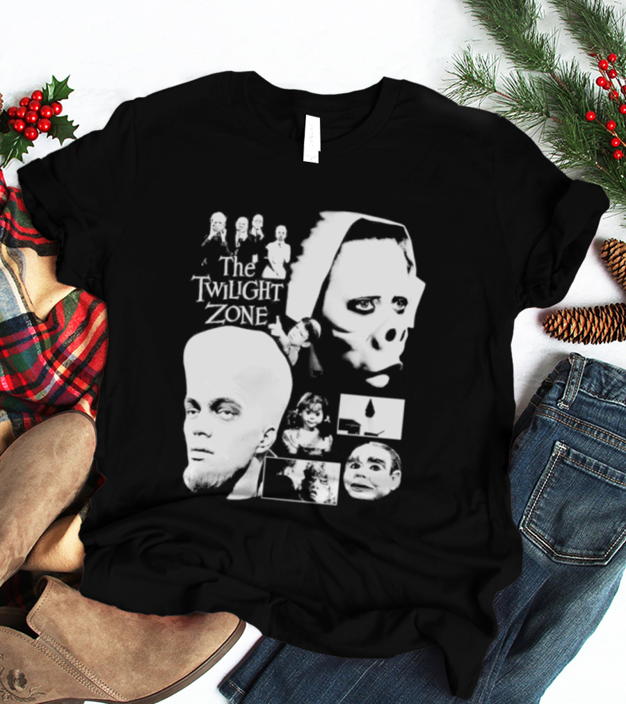 The Twilight Zone Rod Serling Sci Fi Collage T-Shirt