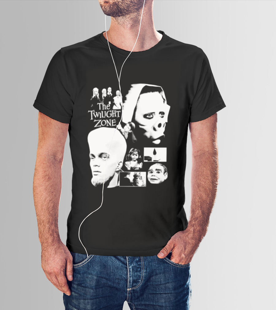 The Twilight Zone Rod Serling Sci Fi Collage T-Shirt
